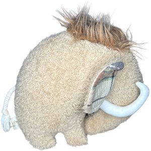 Wooly Mammoth Avida Toys Plush Stuffed Animal Rustic Artistic Plaid Ears 8”